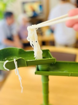 流しそうめんとご家族懇談会