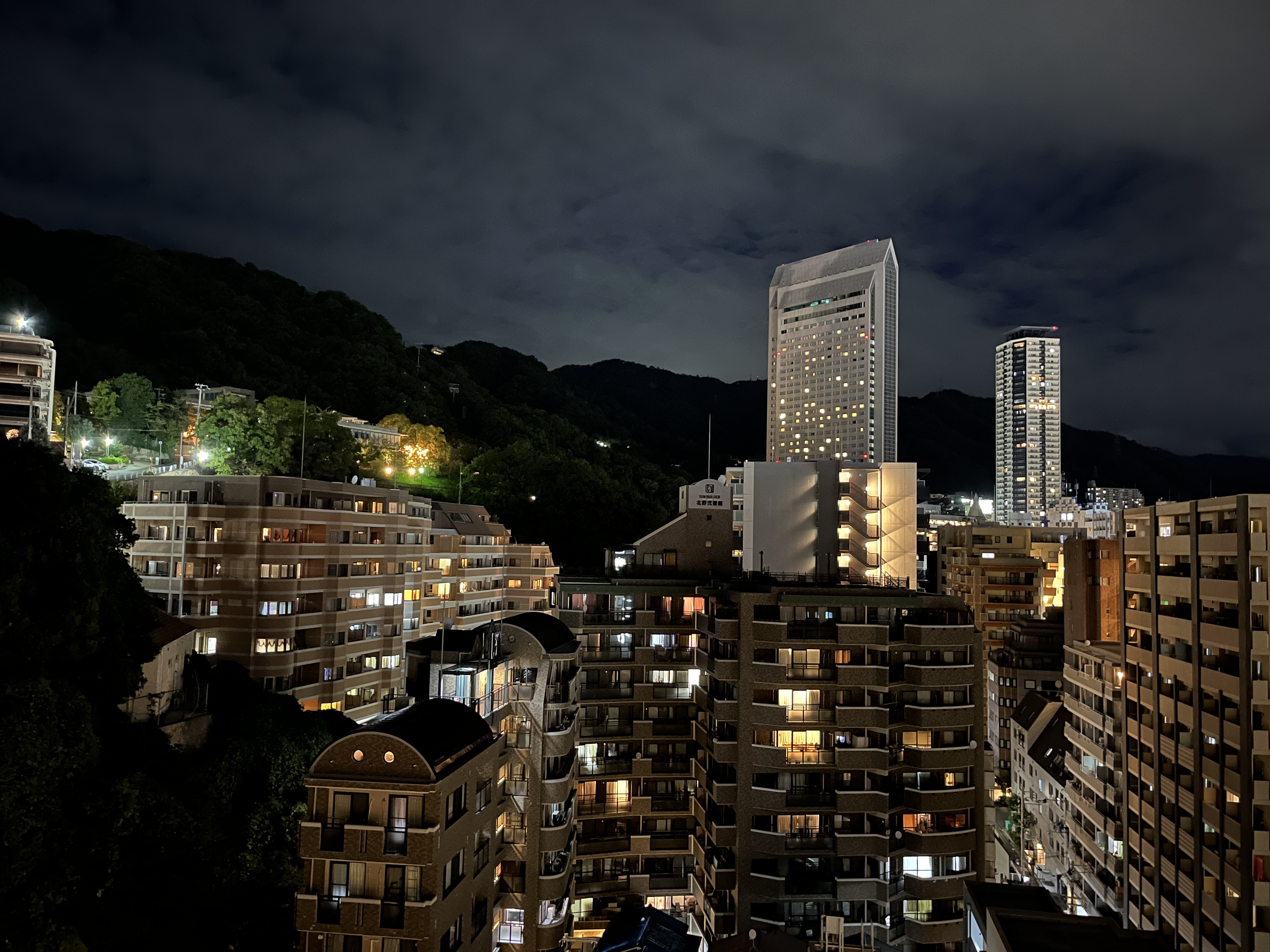 ブランシエール神戸北野からの夜景