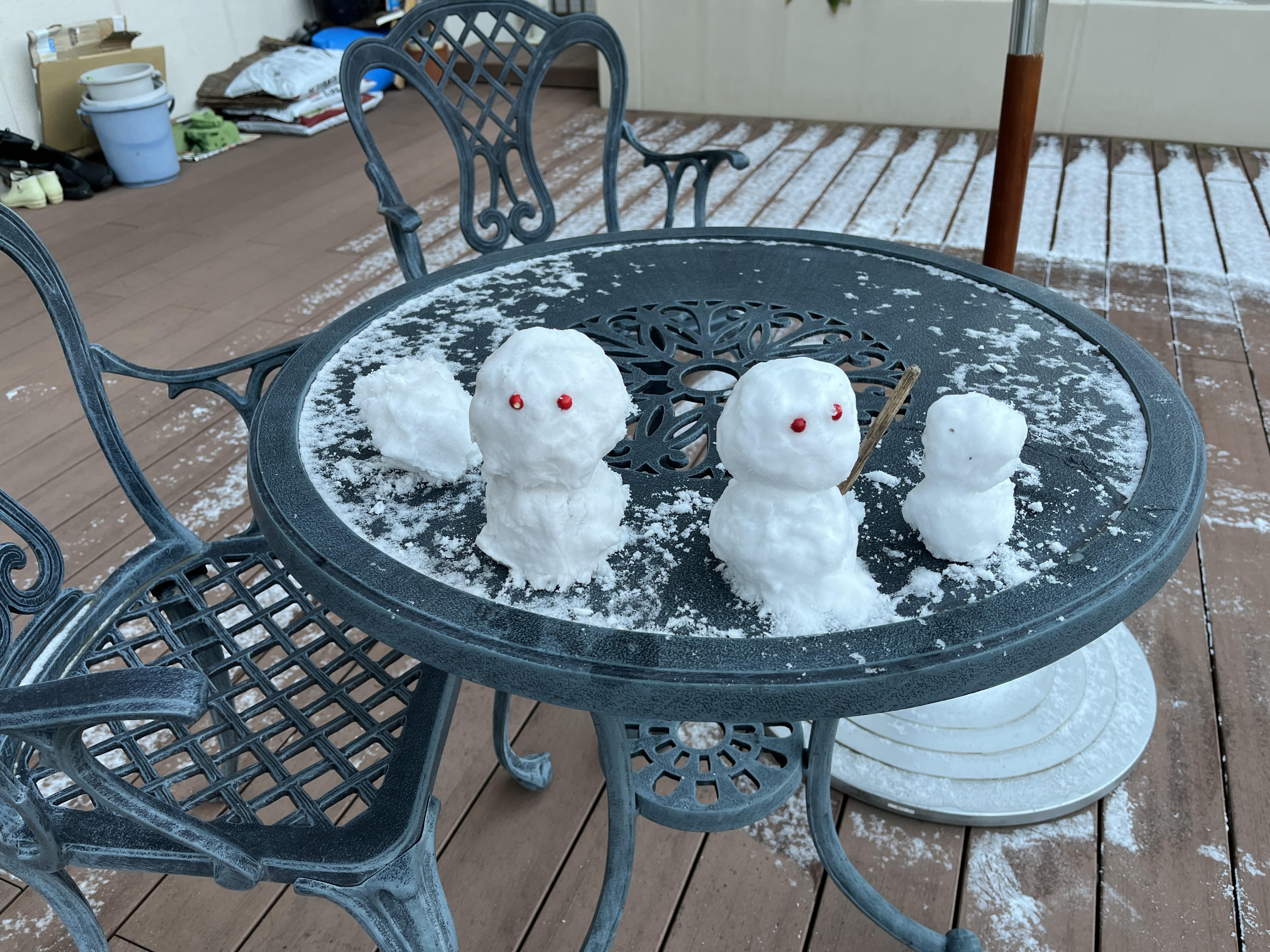 雪の妖精現る！！