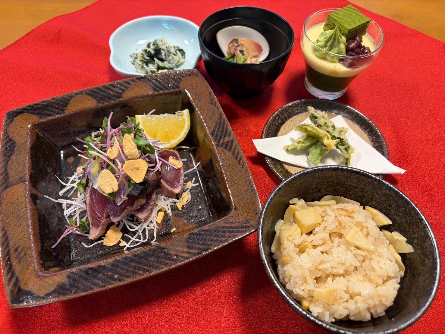 卯月特別膳をご用意いたしました。