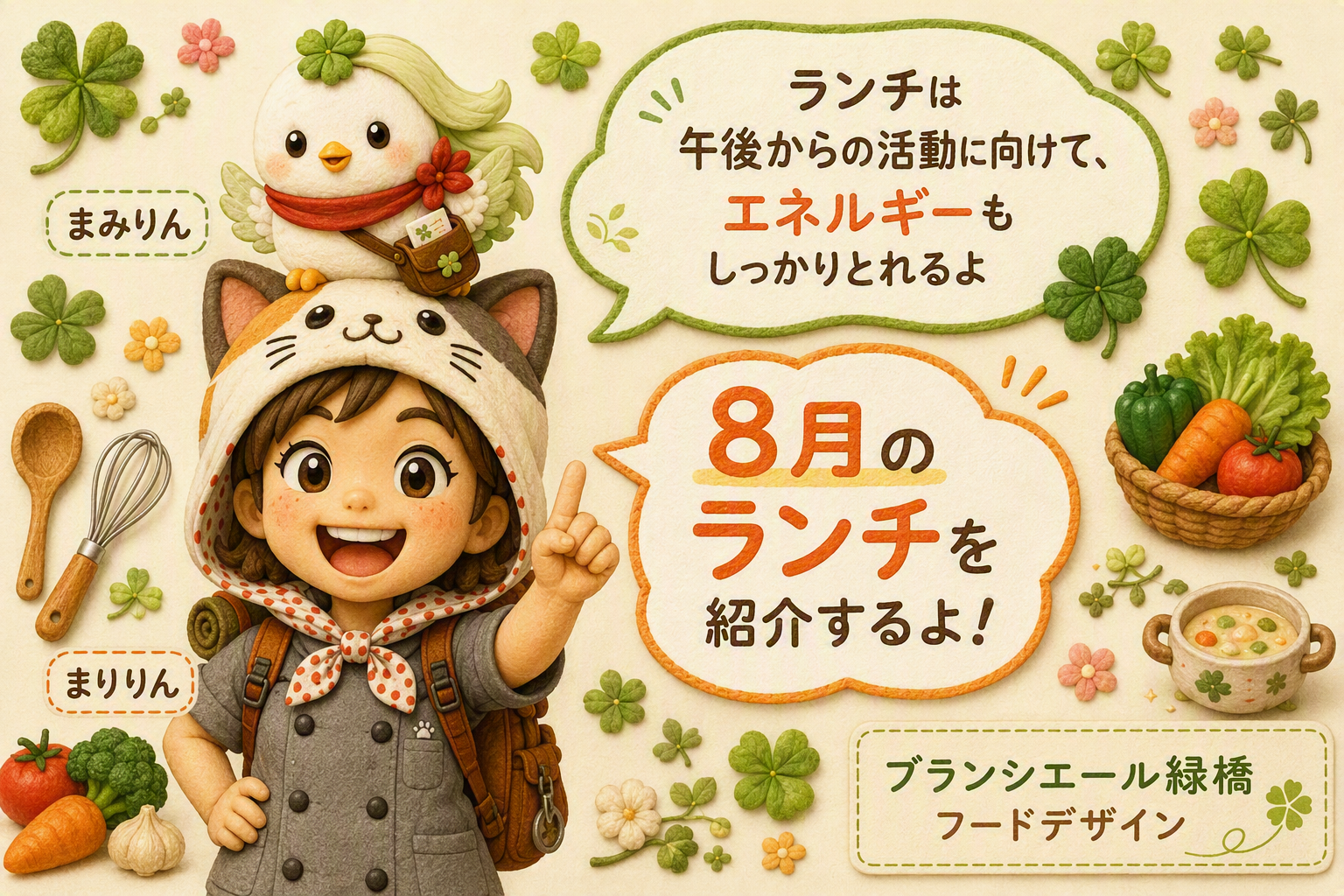 【BC緑橋】8月のランチ便り ～夏にうれしいさっぱりメニューから中華メニューまで～