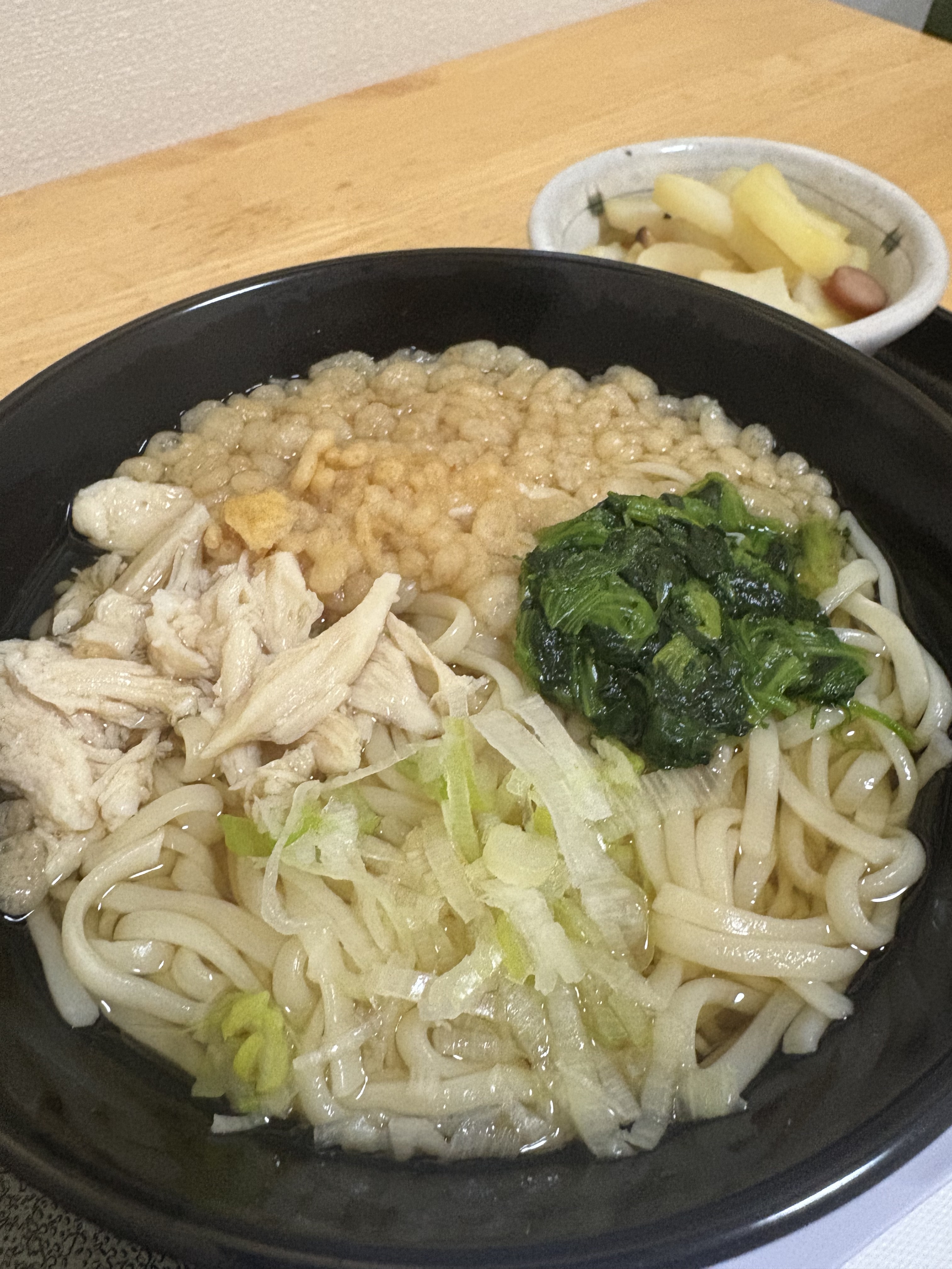【今日の昼食】たぬきうどん
