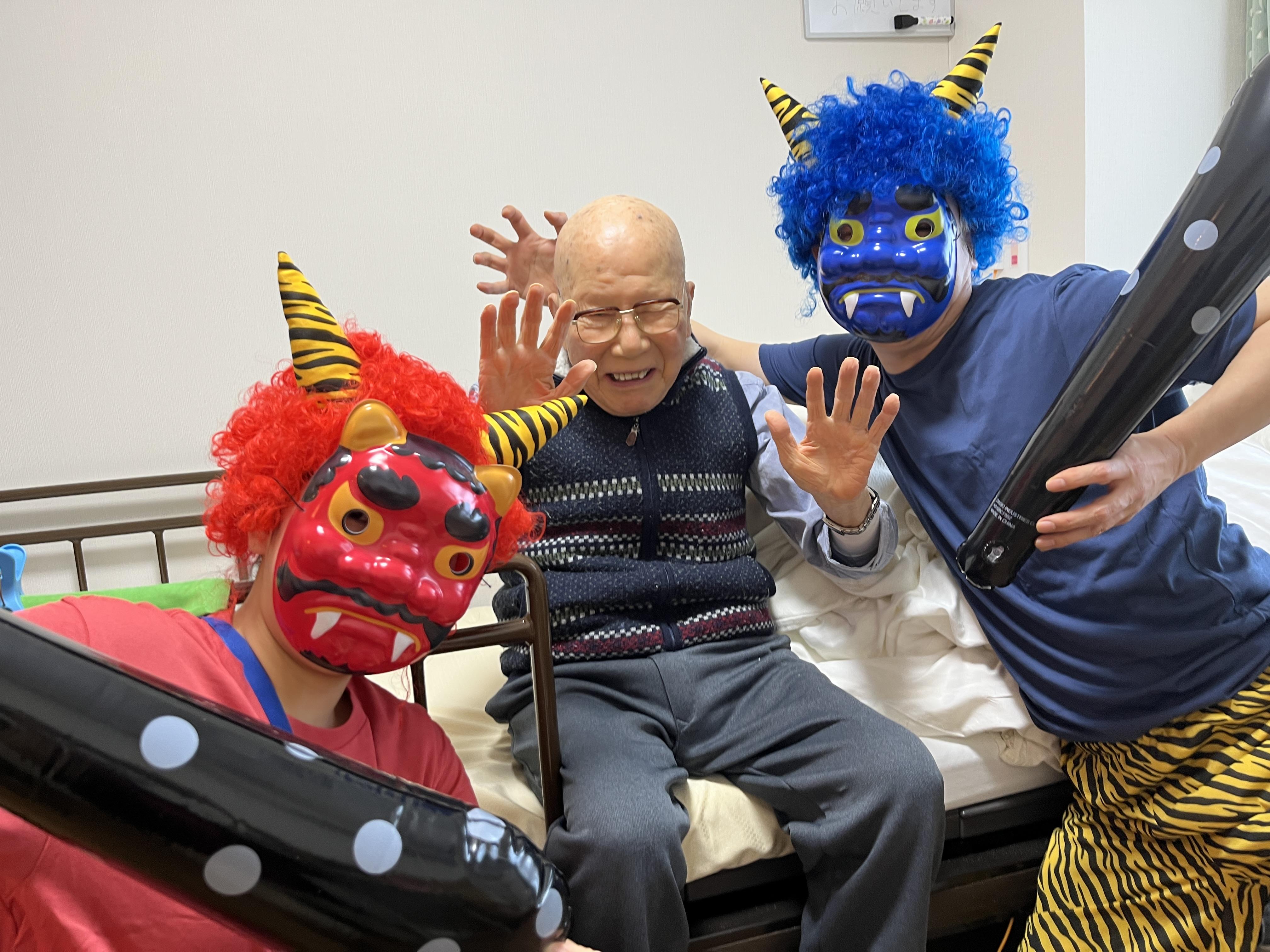 赤鬼と青鬼がやってきた節分イベント!