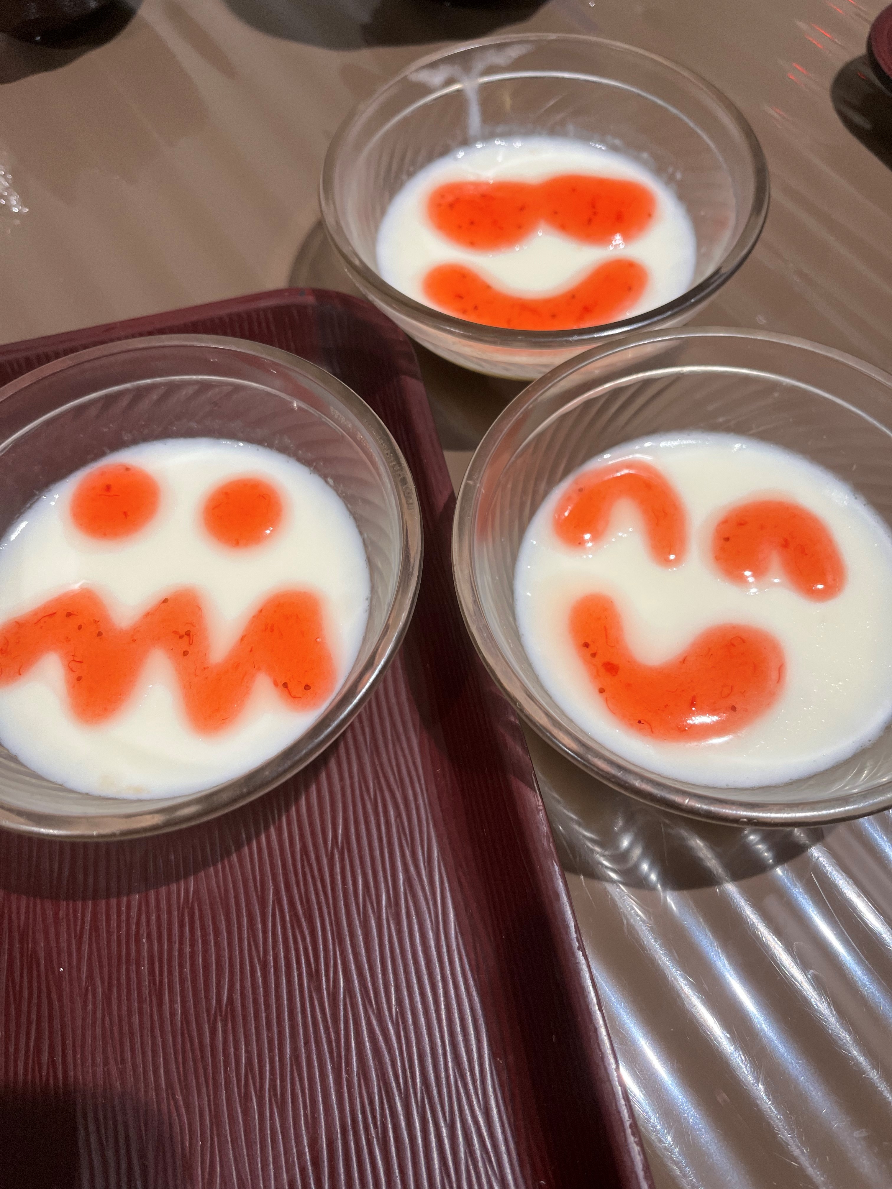 可愛い杏仁豆腐(^‐^)