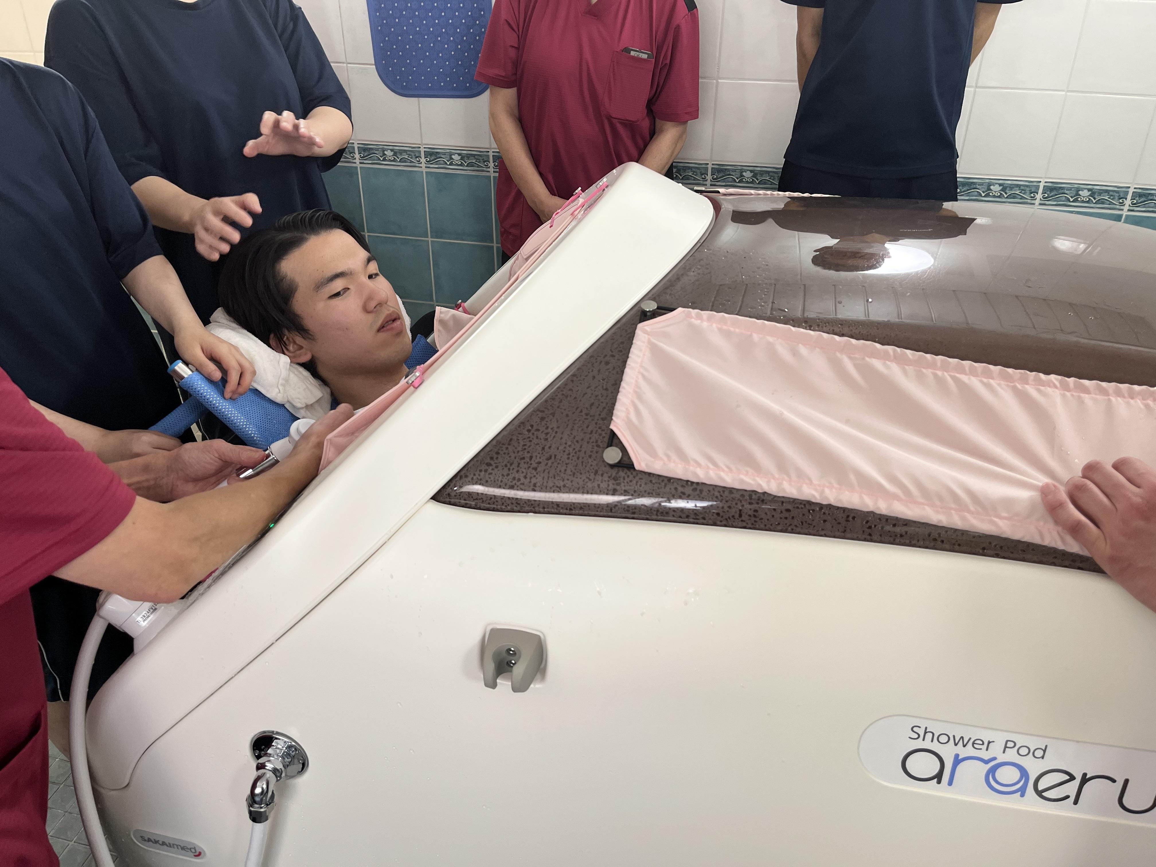 🚿新しいミスト浴設備「araeru（アラエル）」の研修を行いました✨